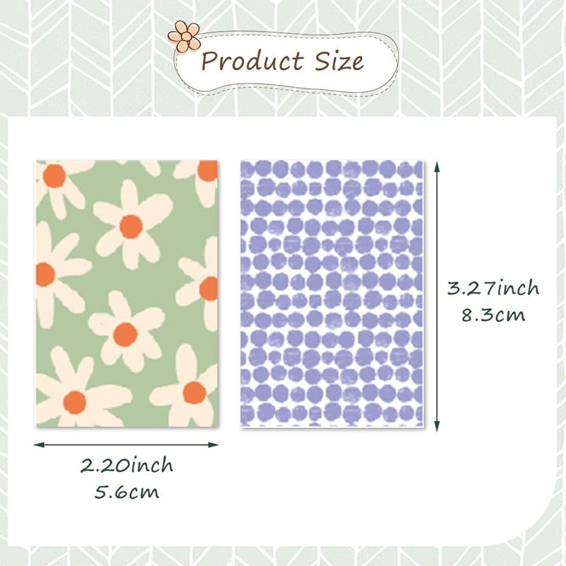 Kinderia 500 Sheets Vintage Scrapbook Paper Supplies , Aesthetic Paper Decorative Sheet of Paper , Scrap Book Material for DIY Scrapbooks Journal Photo Album Crafts(3.35 x 2.17 In) - Image 2